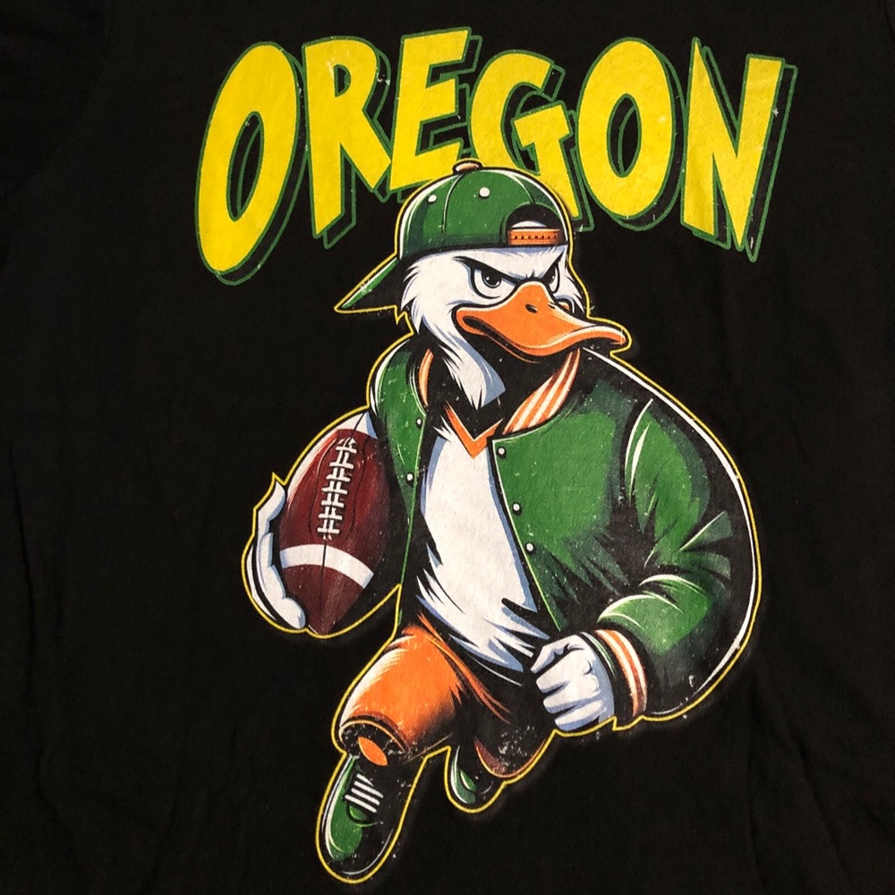 PORT&COMPANY FAN FAVORITE WOMENS XXXL OREGON DUCKS  100% COTTON T SHIRT